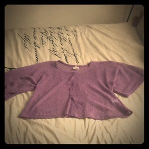 Purple mesh top by Noelle OSFA with sparkles